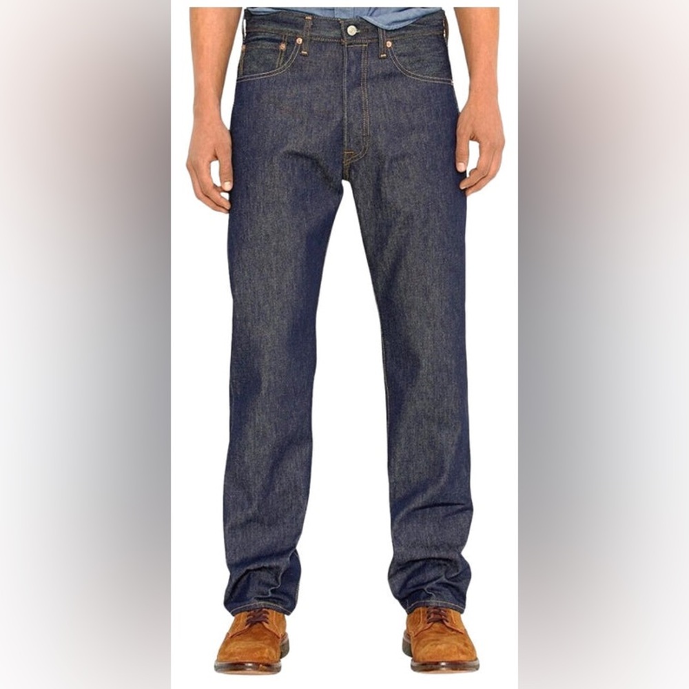 NWT SELVEDGE LEVI'S® 501® ORIGINAL SHRINK-TO-FIT™ JEANS |Size 35/36 - Picture 13 of 16